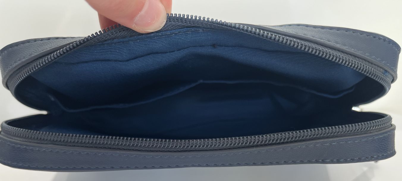 Nuori Toilettentasche Leder, dunkelblau