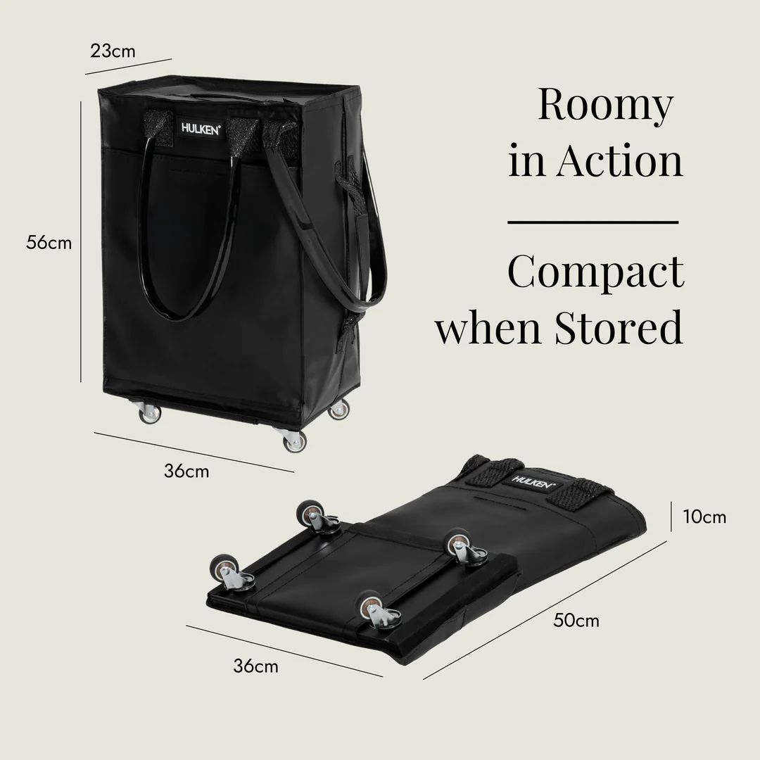 Travel Rolling Tote - Black