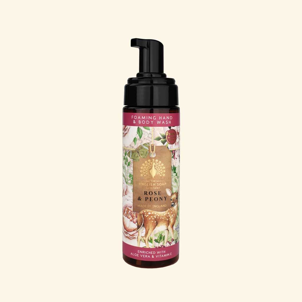 Foaming Hand & Body Wash, Rose & Peony