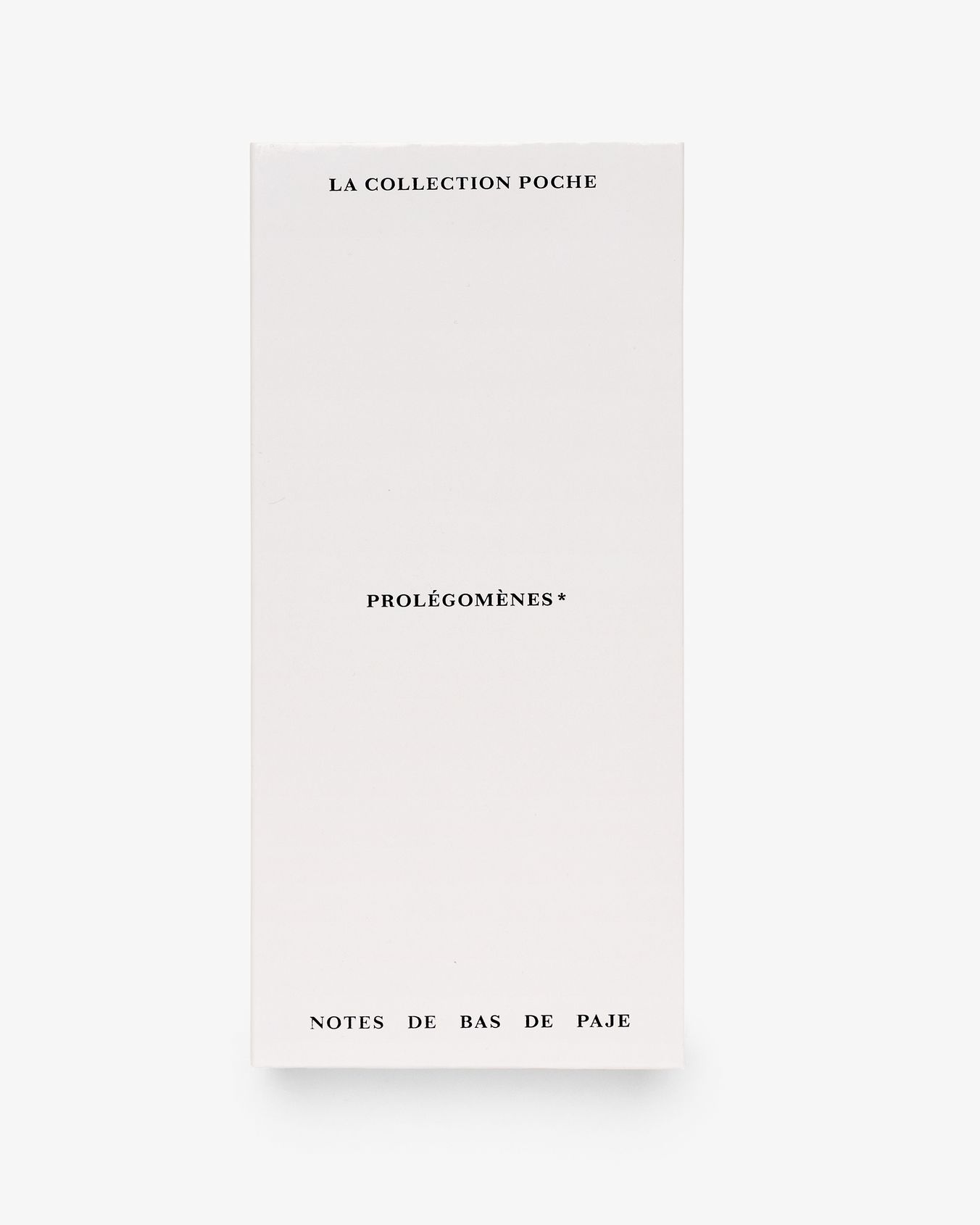 Prolégomènes Extrait de Parfum