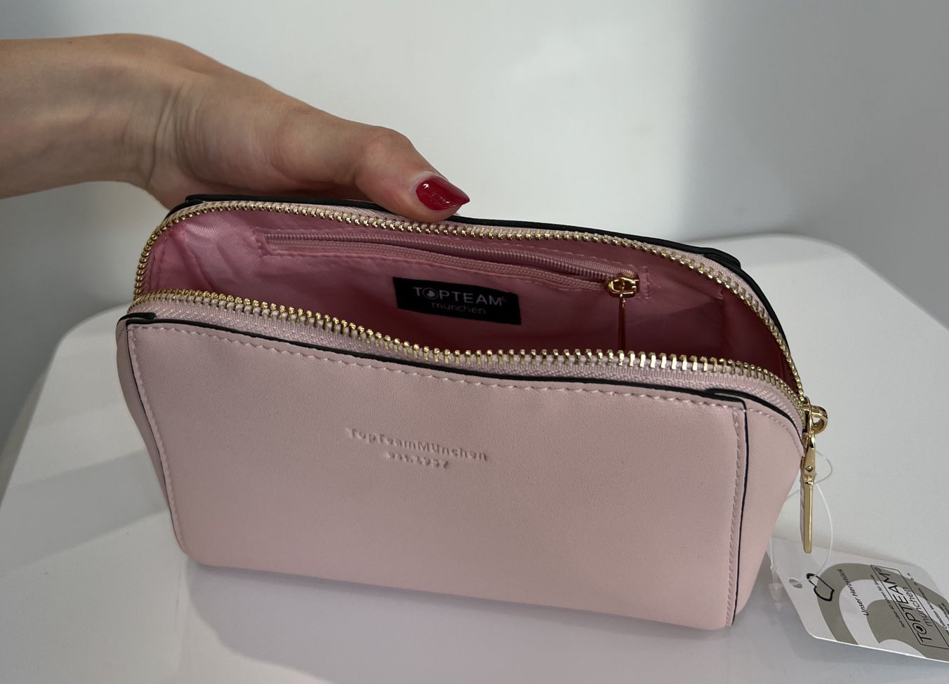 Kosmetiktasche Cannes, klein, rosa